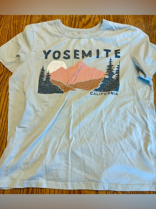 National Geographic Tops - National Geographic Yosemite Graphic Tee in Light Blue with Pink and Navy